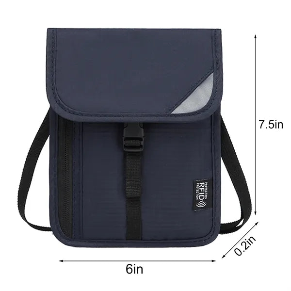 RFID Blocking Crossbody Neck Pouch