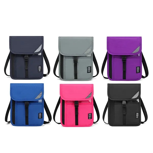 RFID Blocking Crossbody Neck Pouch