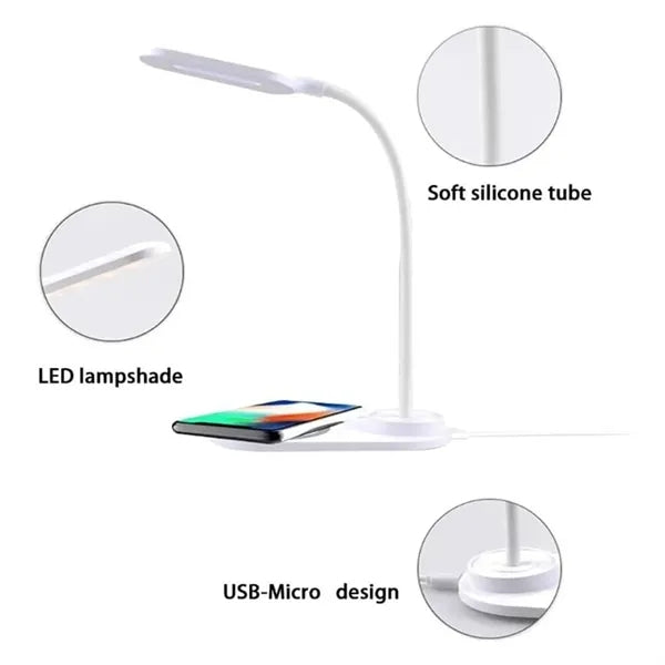 Wireless Charging LED Desk Lighting Lamp