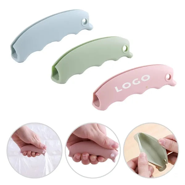 Silicone shopping bag handle