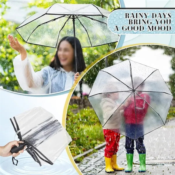 Travel wedding rainy day large full automatic clear umbrella