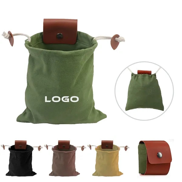 Collapsible Foraging Bag Outdoor Belt Pouch
