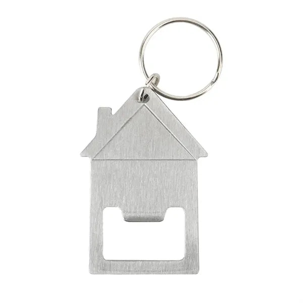 House Shaped Bottle Opener Keychain