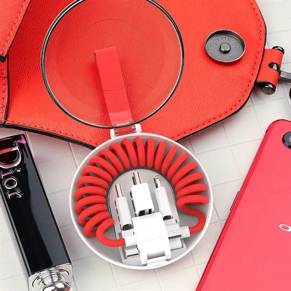 3-Port Foldable Charging Case for Multi Electronic Devices
