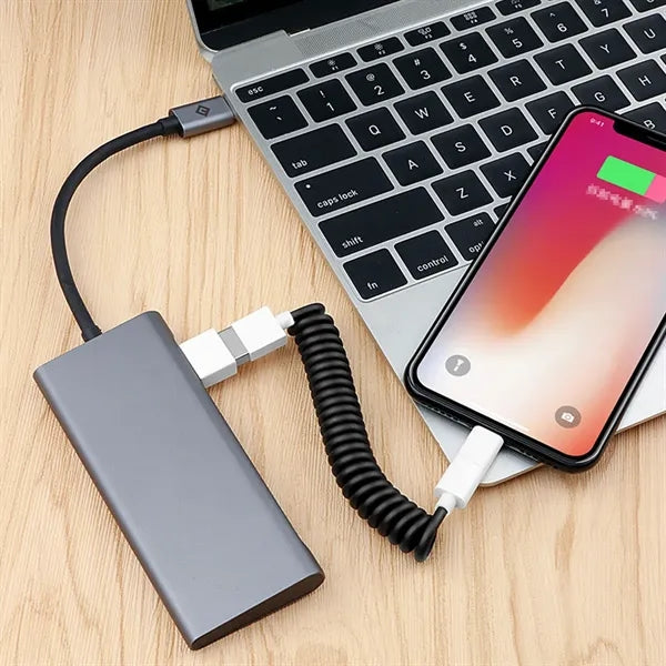 3-Port Foldable Charging Case for Multi Electronic Devices
