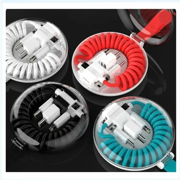 3-Port Foldable Charging Case for Multi Electronic Devices