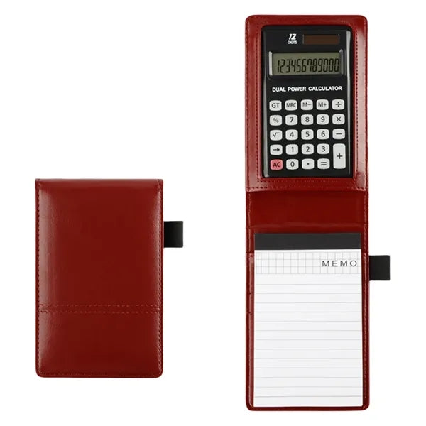 Leather A7 Multifunctional Calculator Notepad