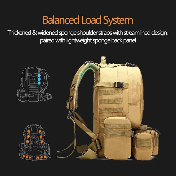 Tactical Camouflage Outdoor Waterproof Backpack