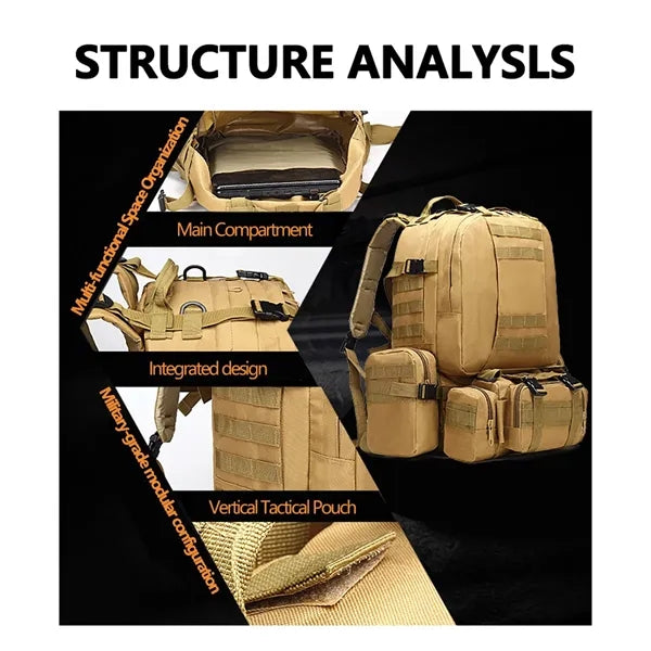 Tactical Camouflage Outdoor Waterproof Backpack