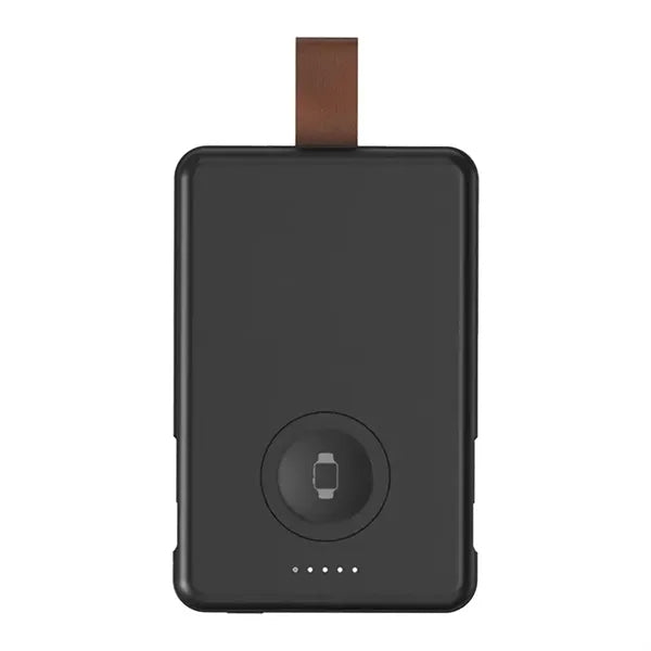5000mAh Magnet Watch Charger Power Bank With Built-In Cables