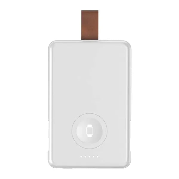 5000mAh Magnet Watch Charger Power Bank With Built-In Cables