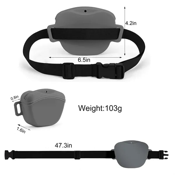 Silicone Pet Treat Sling Pouch