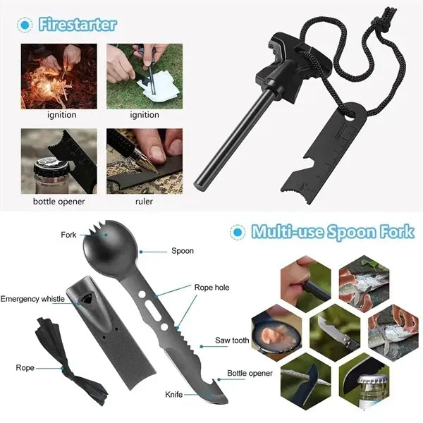 Wilderness Survival Multi-function Tool Kit