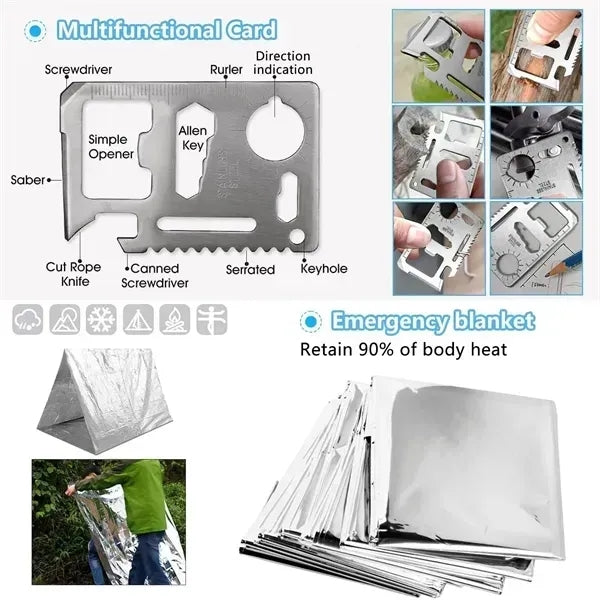 Wilderness Survival Multi-function Tool Kit
