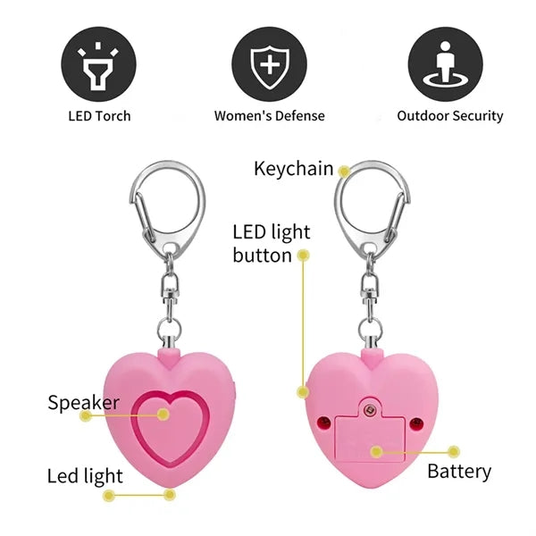 Heart-Shaped Anti-Wolf Alarm With Light