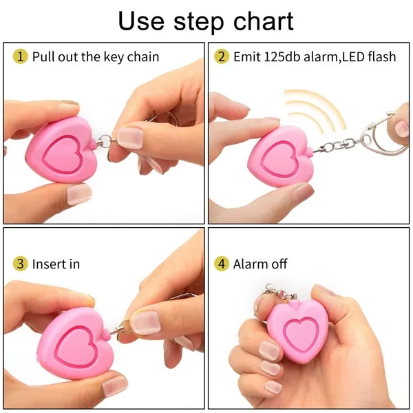 Heart-Shaped Anti-Wolf Alarm With Light