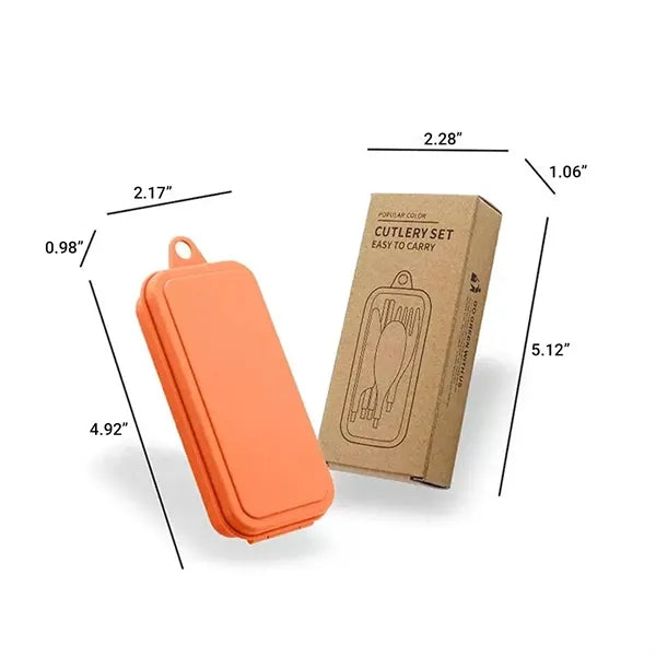 Portable Wheat Straw Cutlery Set
