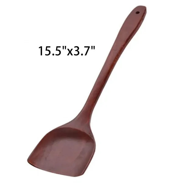 Long Handle Wooden Spatula For Kitchen