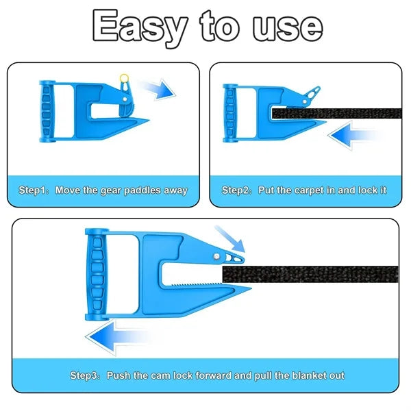 Hands-Free Mat Pad Handling Clamp Tool