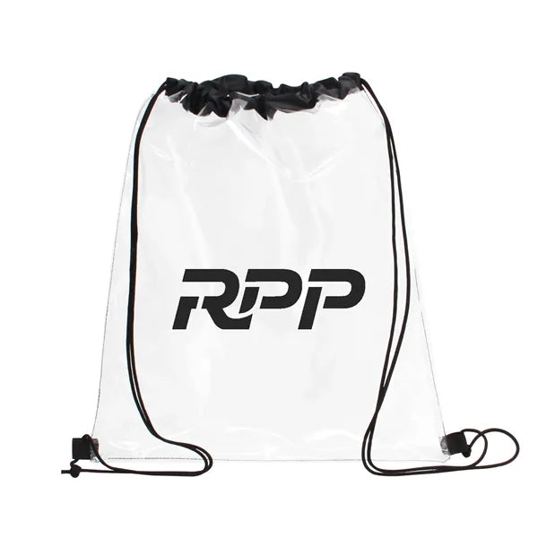 Clear PVC Drawstring Backpack
