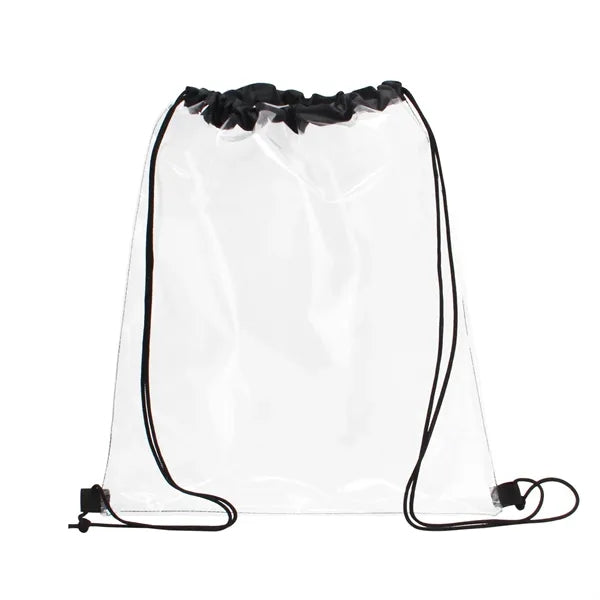 Clear PVC Drawstring Backpack