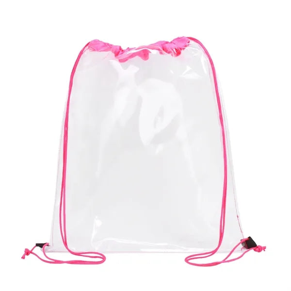 Clear PVC Drawstring Backpack