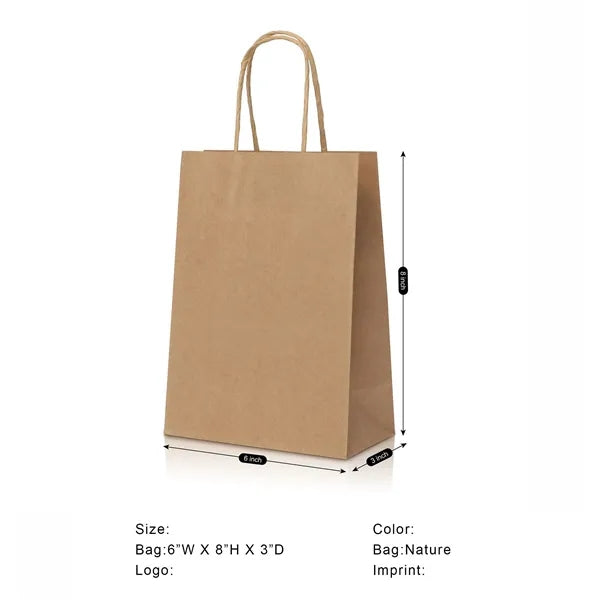 Twisted Handle Kraft Shopper Bag
