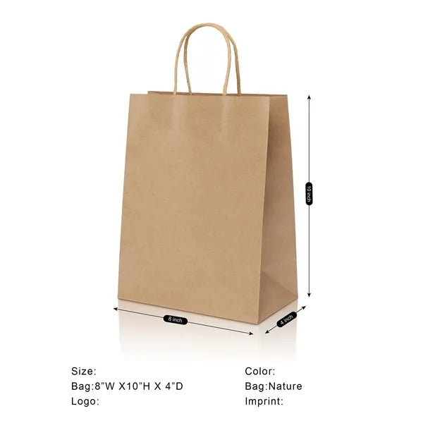 Twisted Handle Kraft Shopper Bag