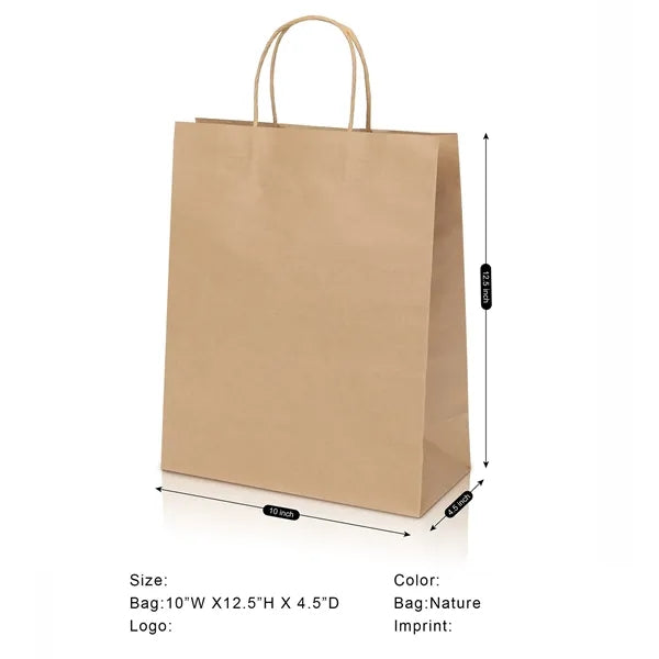Twisted Handle Kraft Shopper Bag