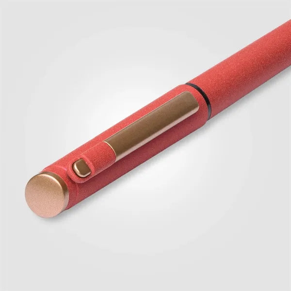 York Recycled Plastic Bronze Trim Stylus Gel Pen-ColorJet