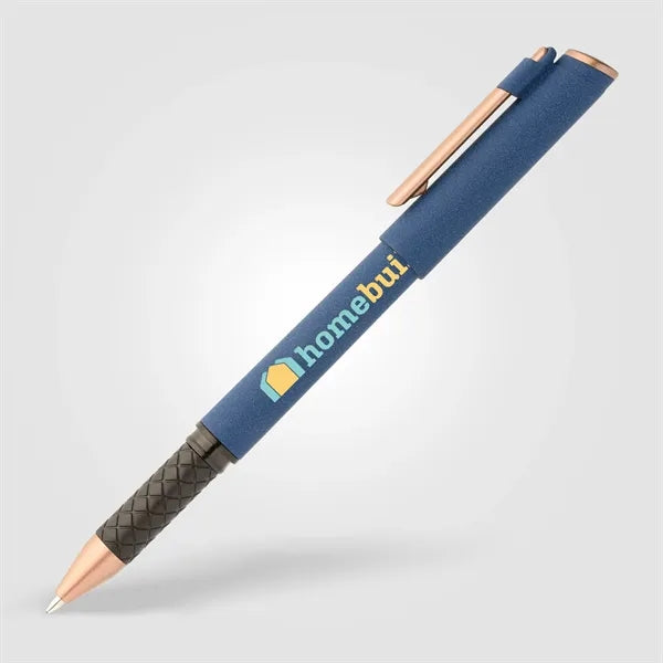 York Recycled Plastic Bronze Trim Stylus Gel Pen-ColorJet