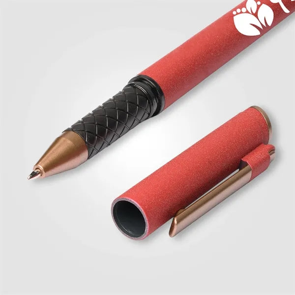 York Recycled Plastic Bronze Trim Stylus Gel Pen