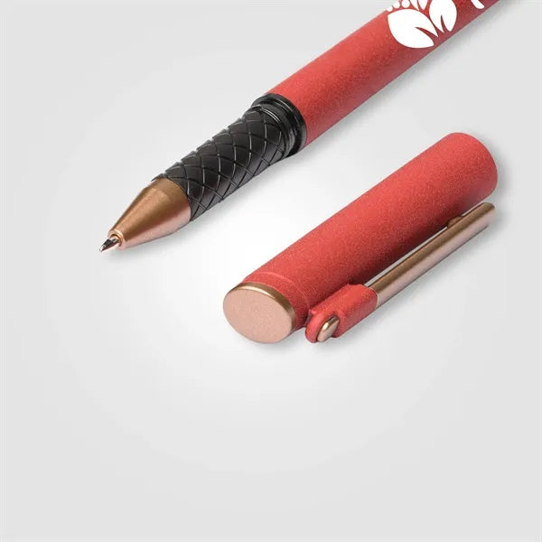 York Recycled Plastic Bronze Trim Stylus Gel Pen