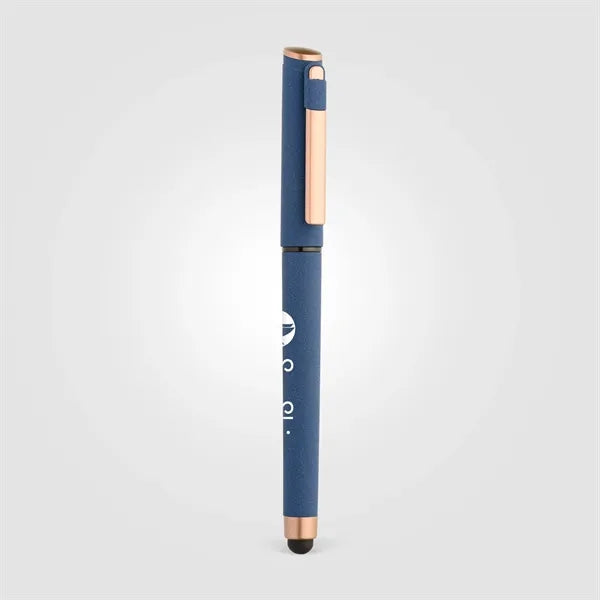 York Recycled Plastic Bronze Trim Stylus Gel Pen
