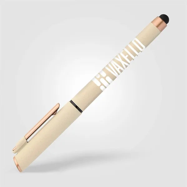 York Recycled Plastic Bronze Trim Stylus Gel Pen