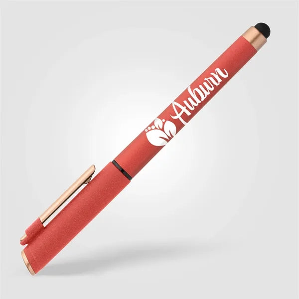 York Recycled Plastic Bronze Trim Stylus Gel Pen