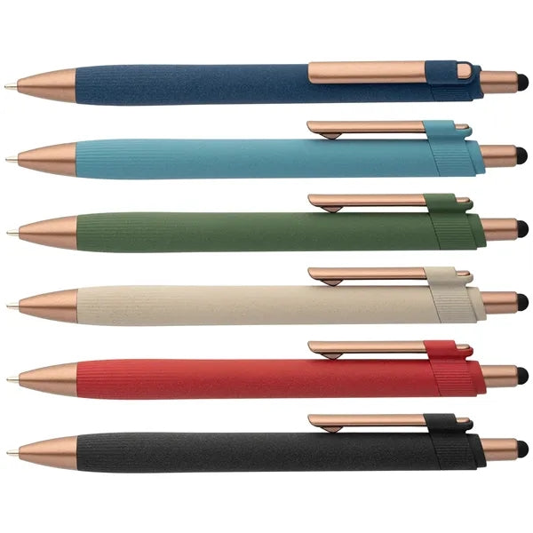 York Recycled Plastic Bronze Trim Stylus Ballpt Pen - Color
