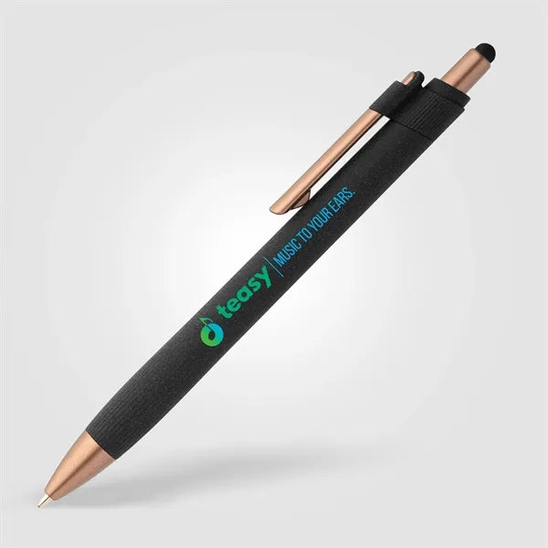York Recycled Plastic Bronze Trim Stylus Ballpt Pen - Color