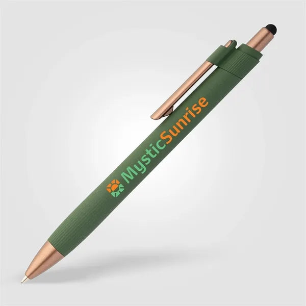 York Recycled Plastic Bronze Trim Stylus Ballpt Pen - Color