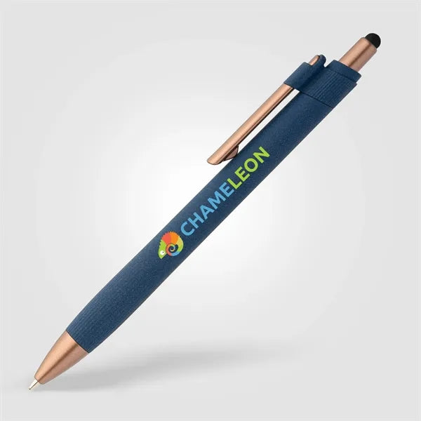 York Recycled Plastic Bronze Trim Stylus Ballpt Pen - Color