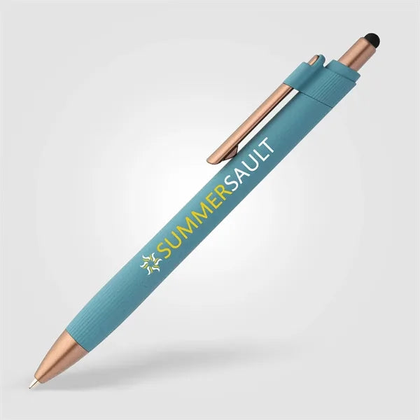 York Recycled Plastic Bronze Trim Stylus Ballpt Pen - Color