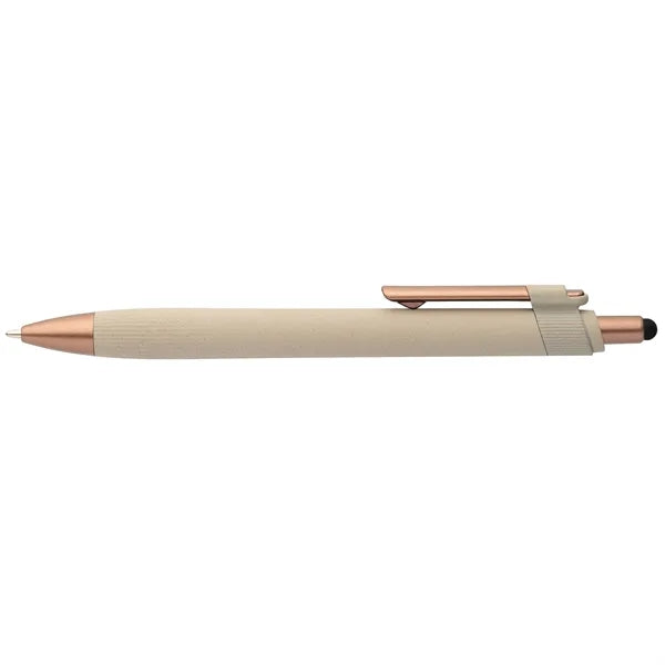 York Recycled Plastic Bronze Trim Stylus Ballpt Pen - Color