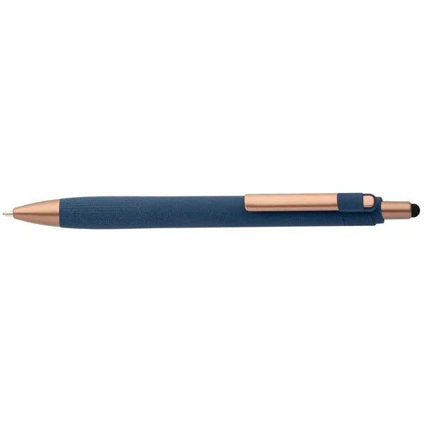 York Recycled Plastic Bronze Trim Stylus Ballpoint Pen