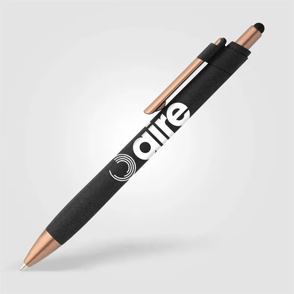 York Recycled Plastic Bronze Trim Stylus Ballpoint Pen