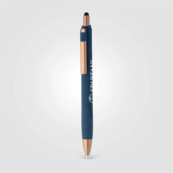 York Recycled Plastic Bronze Trim Stylus Ballpoint Pen