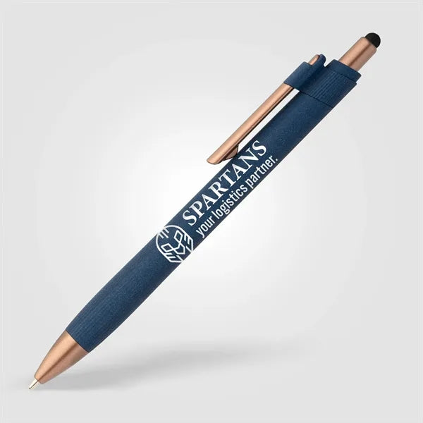 York Recycled Plastic Bronze Trim Stylus Ballpoint Pen