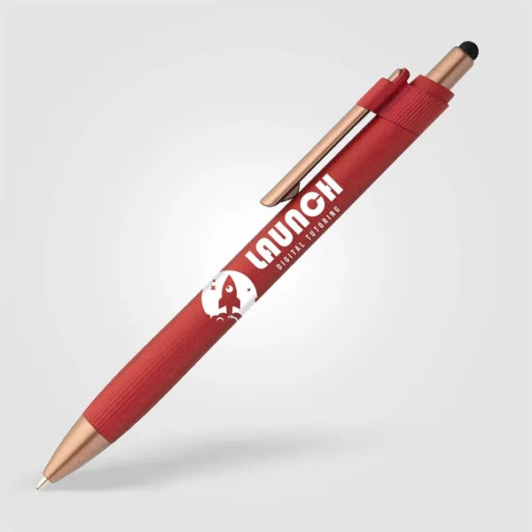York Recycled Plastic Bronze Trim Stylus Ballpoint Pen