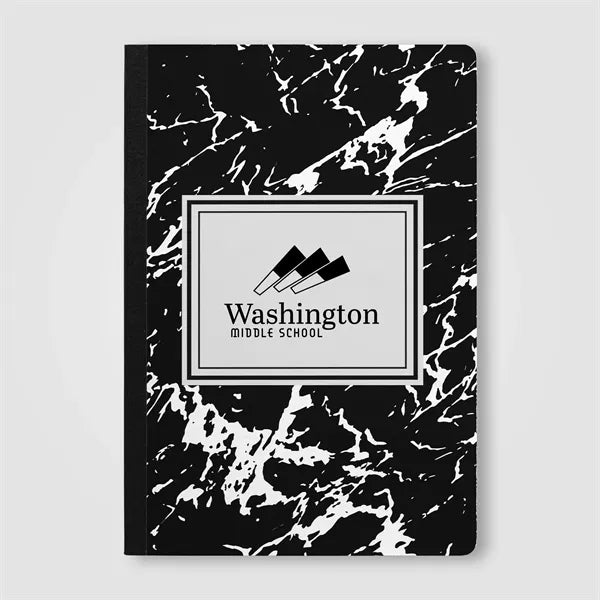 Slate FSC Paper Marble Hardcover Composition Notebook - A5