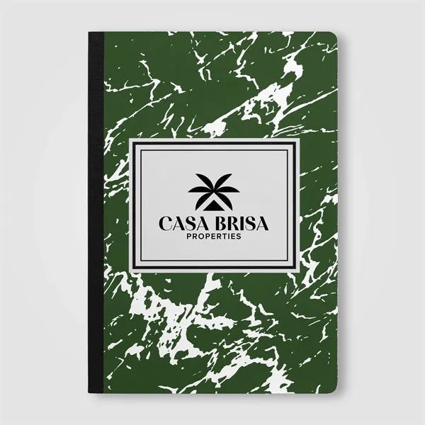 Slate FSC Paper Marble Hardcover Composition Notebook - A5