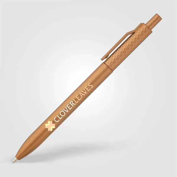 Vale Recycled Plastic Diamond Textured Metallic Pen-ColorJet